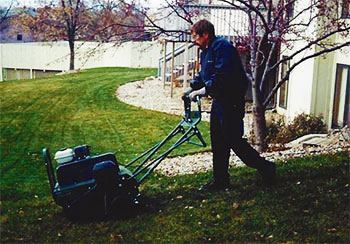 Lone Oak Lawn Care worker