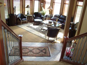 View of clean living room